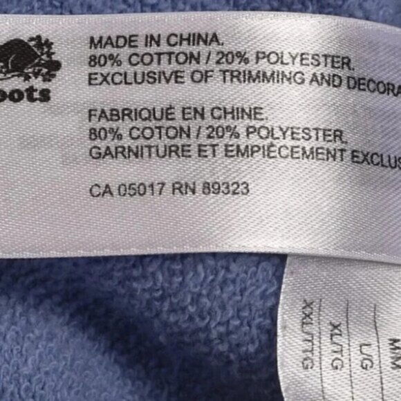 Roots Orginal Sweatshort 3 Inch Short Blue Size XXS - Picture 5 of 6